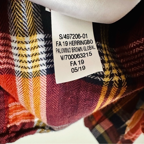 Gap Men's standard Fit - Plaid Flannel  Long Sleeve 100% Cotton Size Medium - Picture 6 of 7